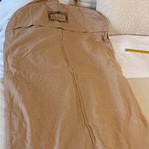 Vintage Gucci Beige Canvas Garment Bag – Large 43” – Authentic
